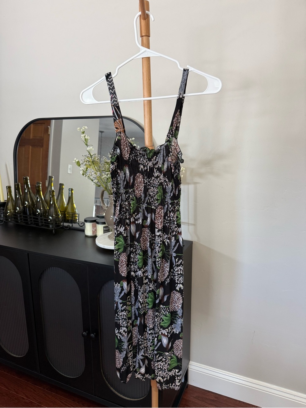 Ace Fashion Boutique Black Midi Dress Size Large NWT